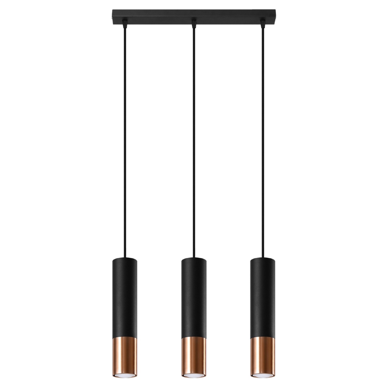 Lustra suspendata Loopez Cupru 45x6x90 cm