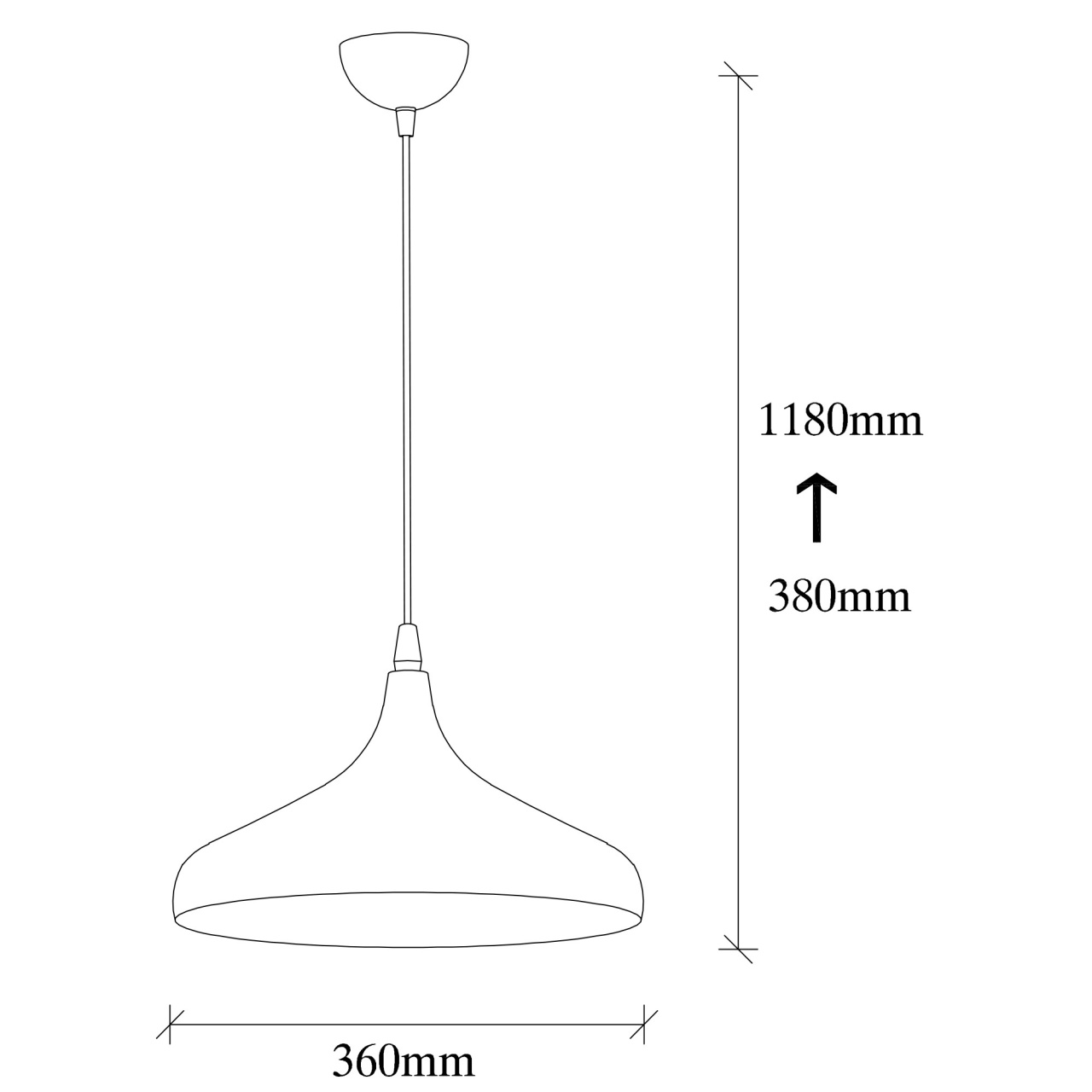Lustra Tattoo Alb 36x36x118 cm - 2 | YEO