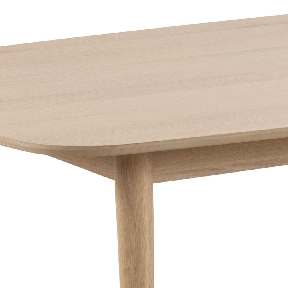 Masa dining Aston, Alb, 75x210x100 cm - Imagine 5