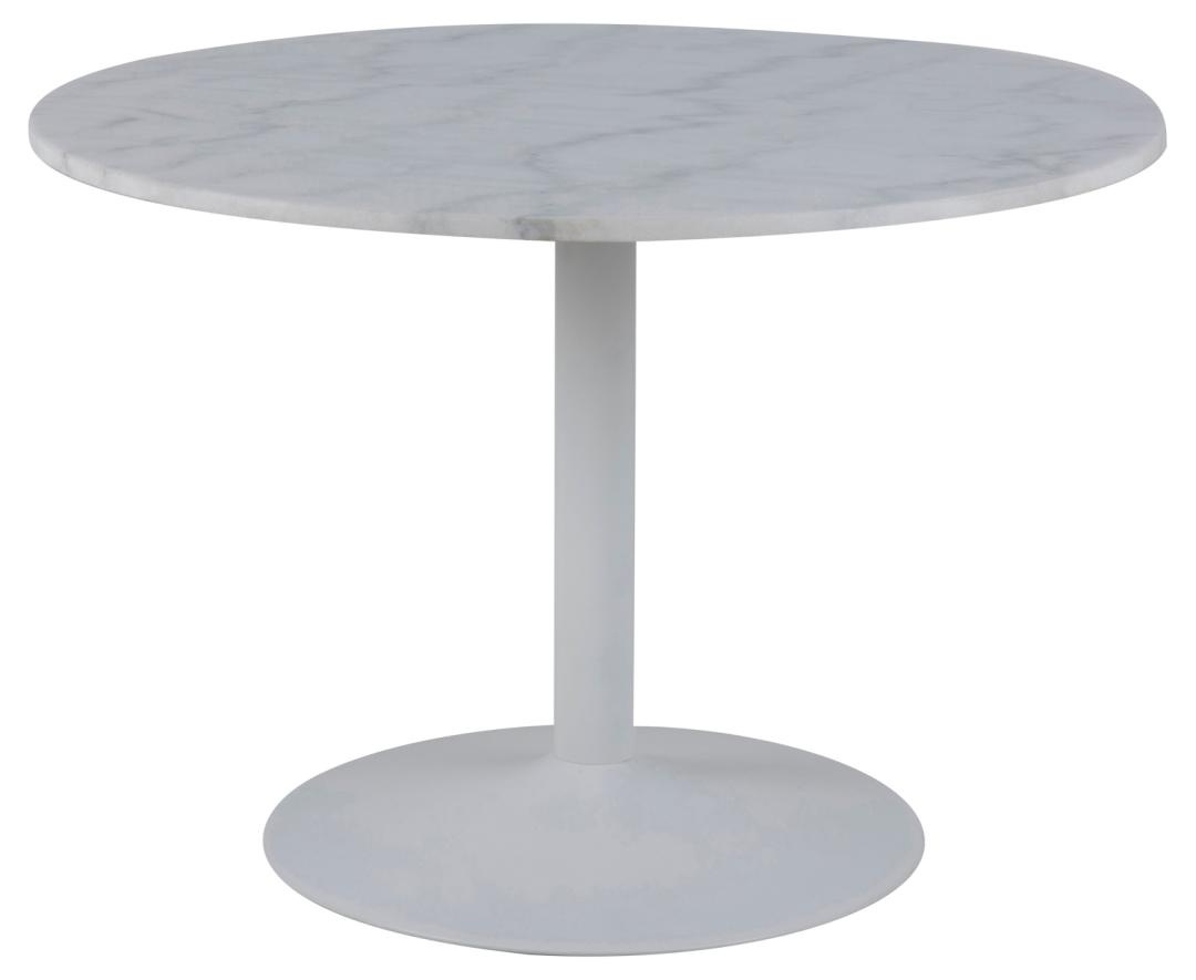 Masa dining Tarifa, Alb, 75x110x110 cm - Imagine 3