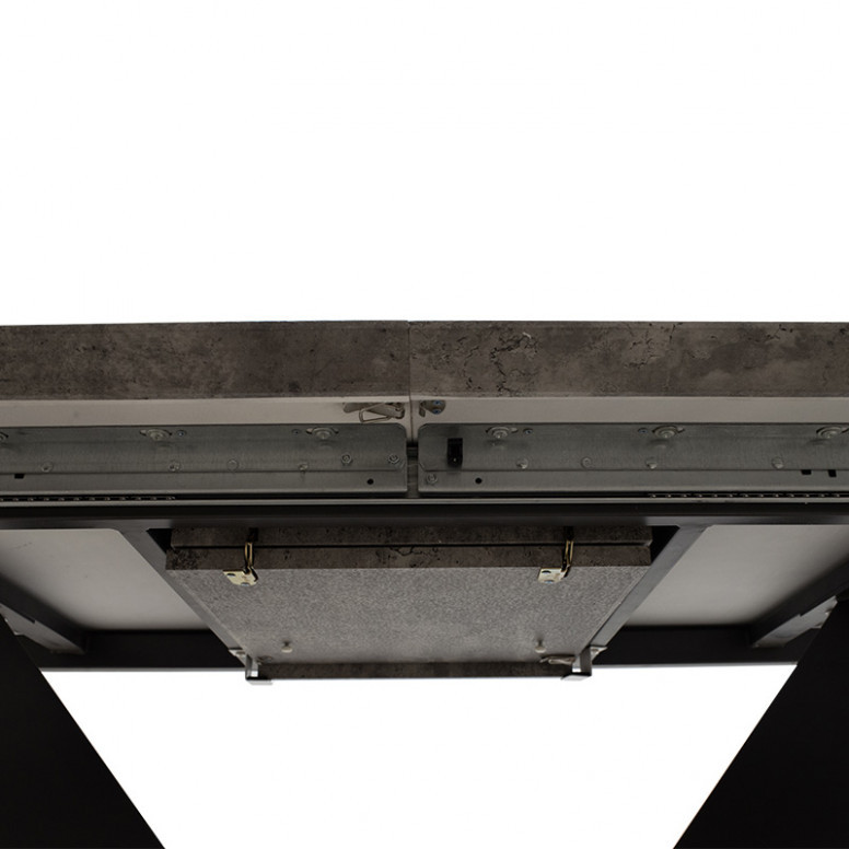 Masa Gordon Extensibila Gri - Negru 200x90x75 cm