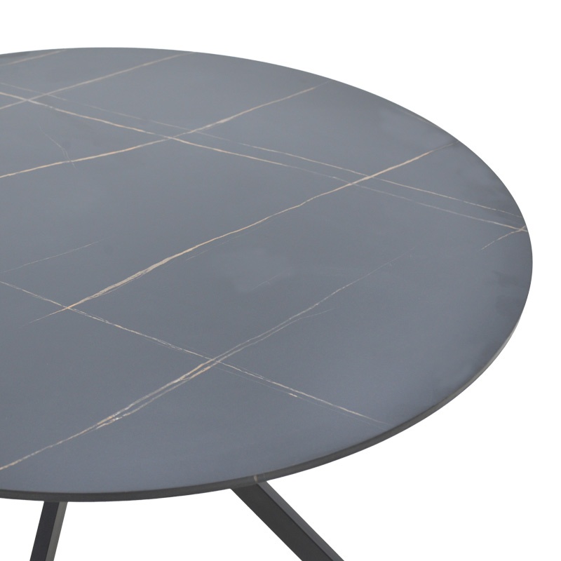 Masa Xuson Negru 120x120x75 cm - 2 | YEO