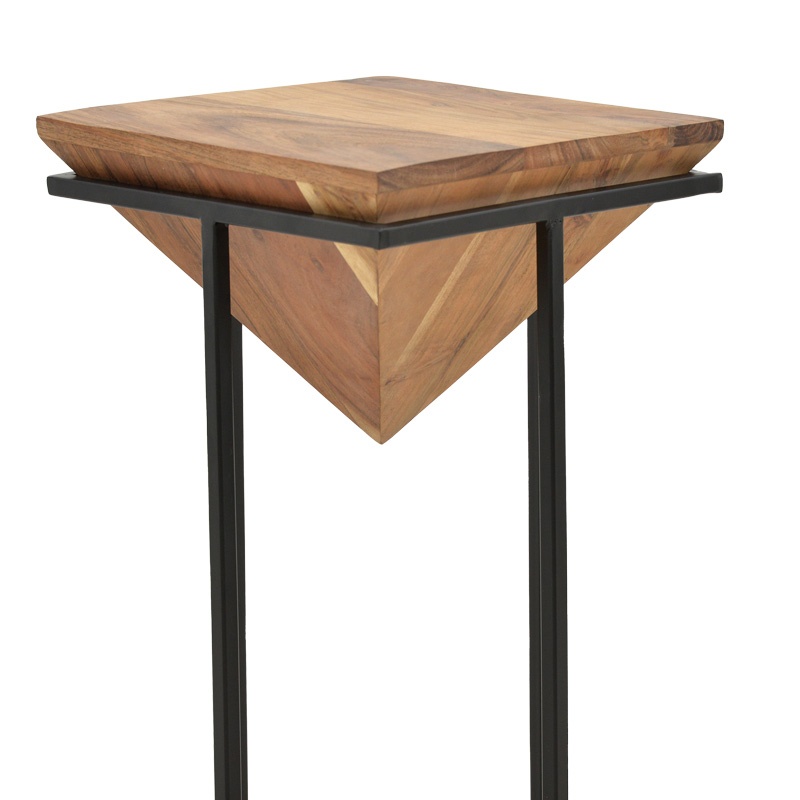 Masuta laterala Miles II Natural 29x29x54 cm - 3 | YEO