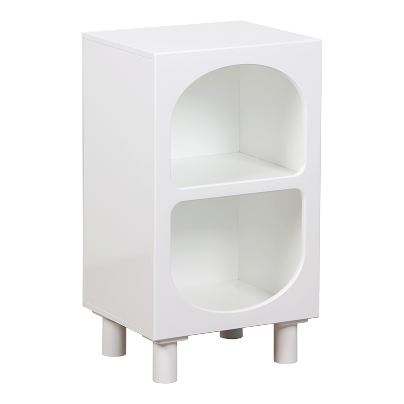Noptiera Emersi, Pako World, MDF, Alb, 40x32x70 cm