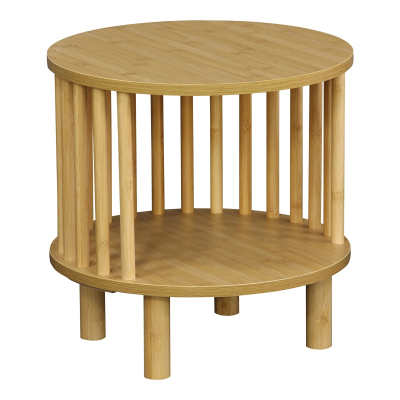 Noptiera Nodial, Pako World, MDF/Bambus, Natural, 40x40x40 cm