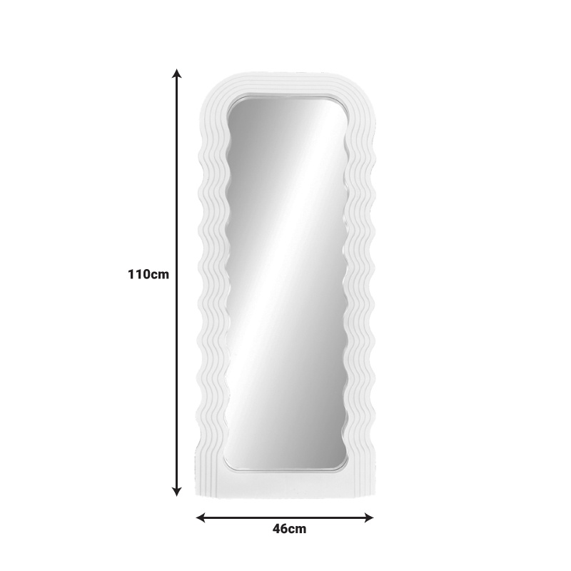 Oglinda Maraya, Pako World, Alb, PP, 46x3.2x110 cm