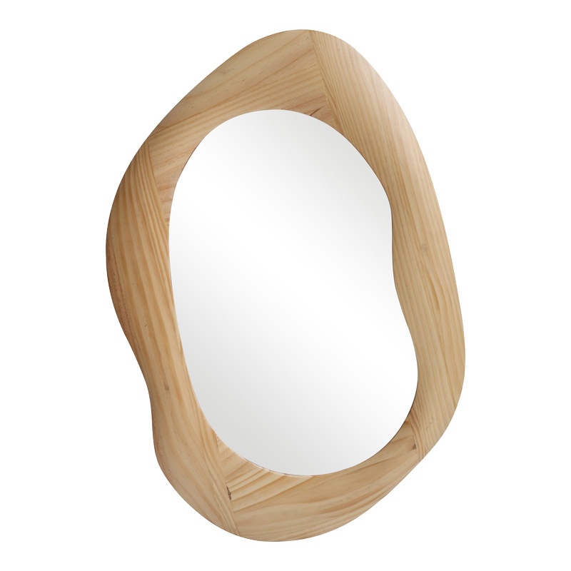 Oglinda ovala Enola, Pako World, Natural, 54x2.5x80 cm