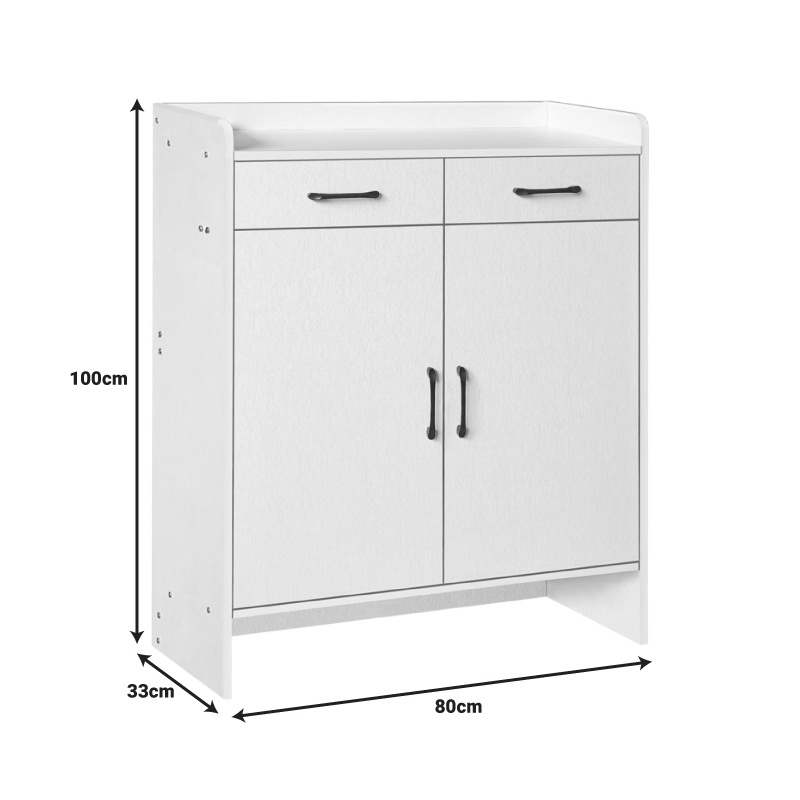 Pantofar Gazen, Pako World, 12 perechi, Alb, 80x33x100 cm