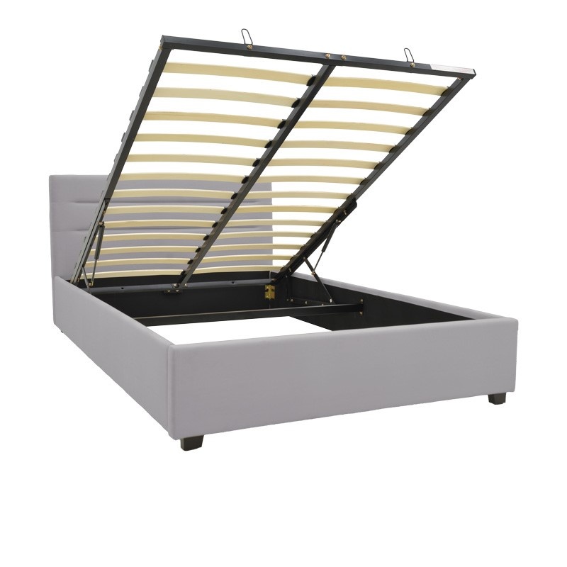 Pat cu depozitare Molito Gri 120x200x91 cm - 1 | YEO
