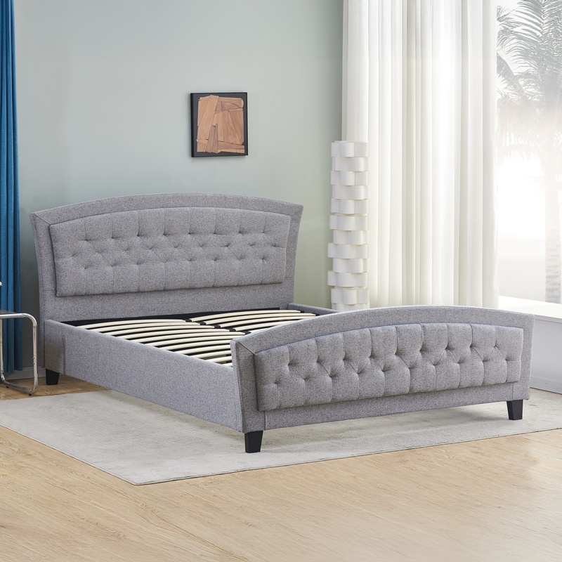 Pat dublu Camaro, Pako World, Textil, Gri, 160x200 cm - 1 | YEO