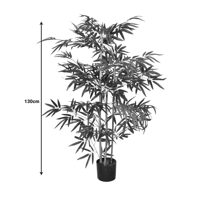 Planta decorativa Bamboo Pako World Negru inaltime 130 cm