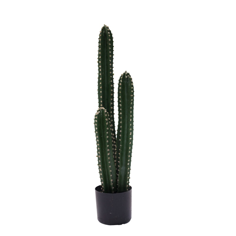 Planta decorativa Cactus III in ghiveci plastic PP verde 85 cm