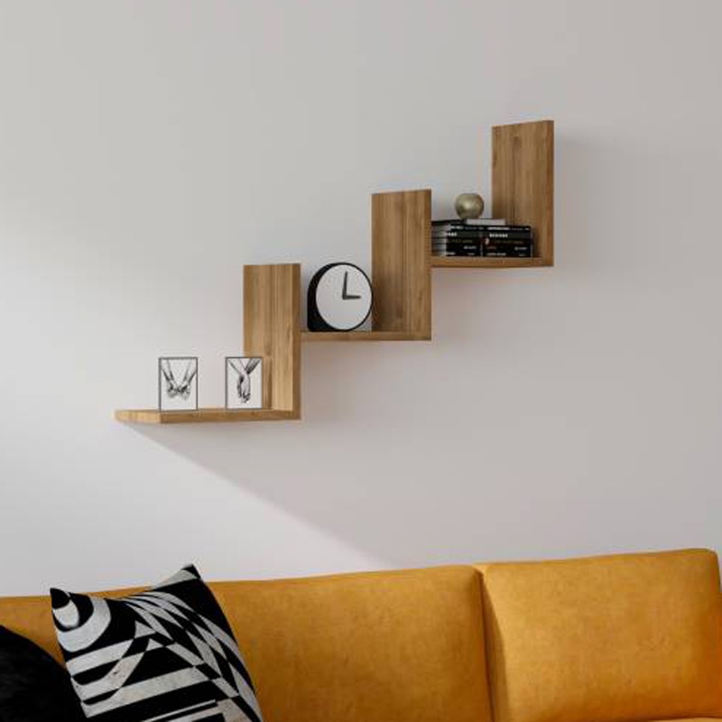 Raft de perete Mauer, Pako World, Nuc, 90x19x60 cm - 1 | YEO