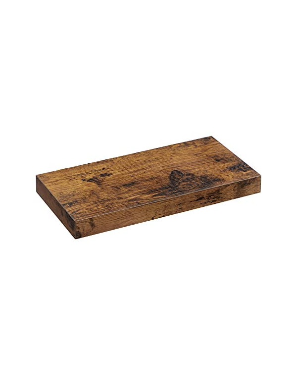 Raft de perete, Vasagle, Maro Rustic, LWS24BX, 40 x 20 x 3.8 cm