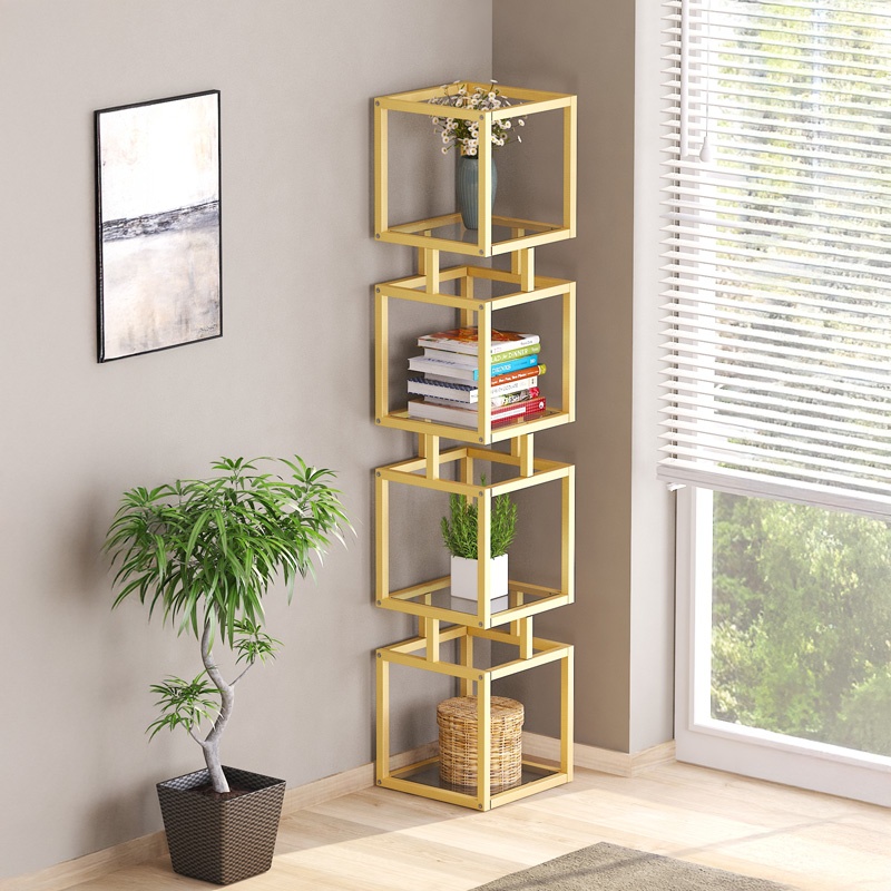 Raft de podea Kubo, Pako World, Auriu, 30x30x150 cm - 1 | YEO