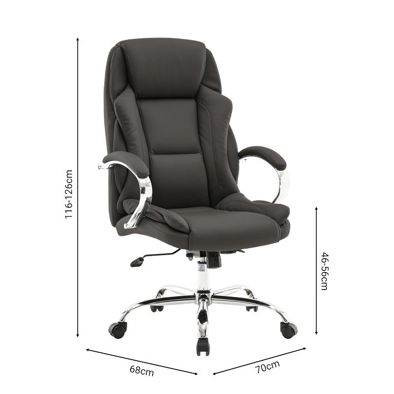 Scaun birou managerial Verxian Pako World Negru 70x68x116 cm