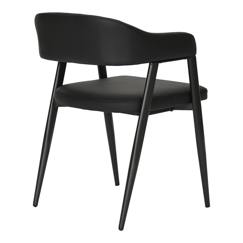 Scaun cu brate Sezan Negru 56x55x78 cm - 2 | YEO