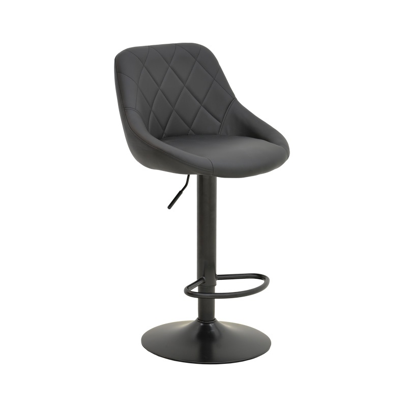Scaun de bar ajustabil Boronez Negru 47x49x112 cm - 1 | YEO