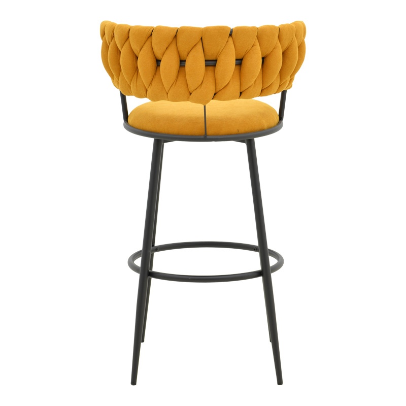 Scaun de bar Alkia I Galben 50x56x95 cm - 4 | YEO