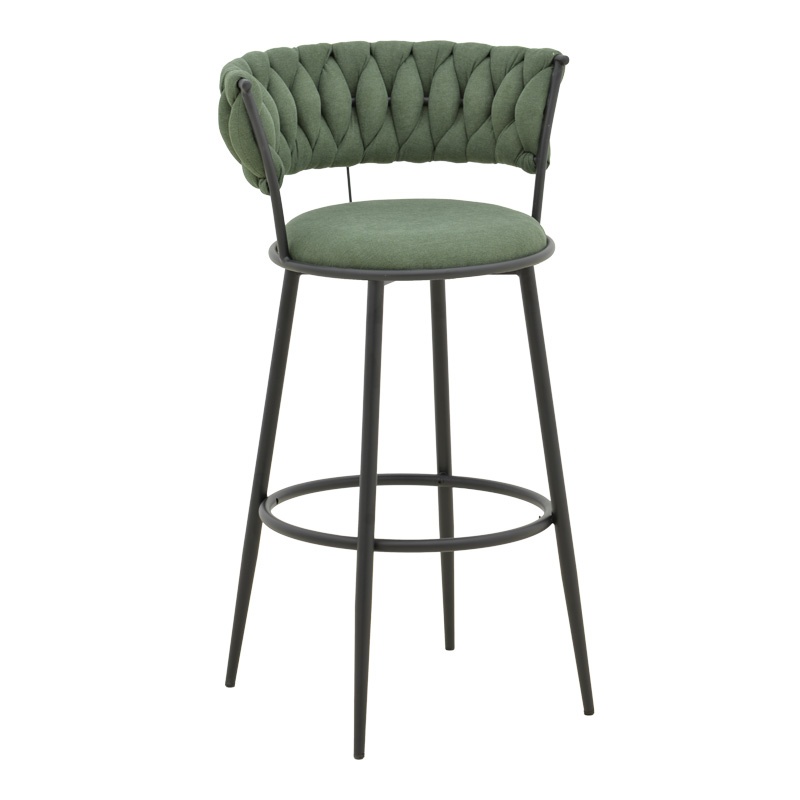 Scaun de bar Alkia I Kaki 50x56x95 cm