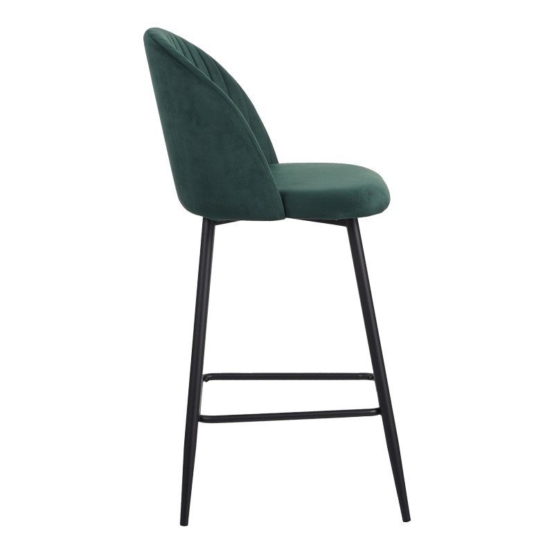 Scaun de bar Barow, Pako World, Verde inchis, 53x46x96 cm - 3 | YEO