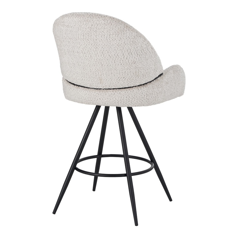 Scaun de bar Morea, Pako World, Bej, 55x66x107 cm - 1 | YEO