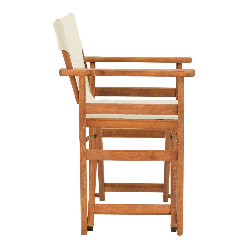 Scaun de regizor Kompa, Pako World, Lemn, Fag, Textil Ecru - 2 | YEO