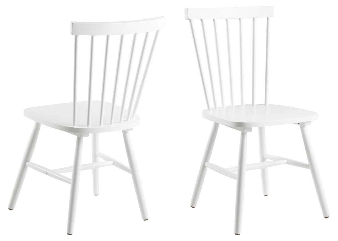 Scaun dining Riano, Alb, 86x50.5x49.5 cm - Imagine 2