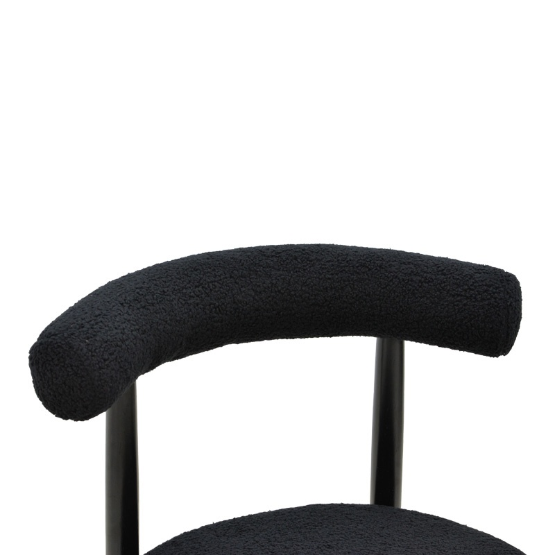 Scaun Fenza Negru 60x54x75 cm - 5 | YEO