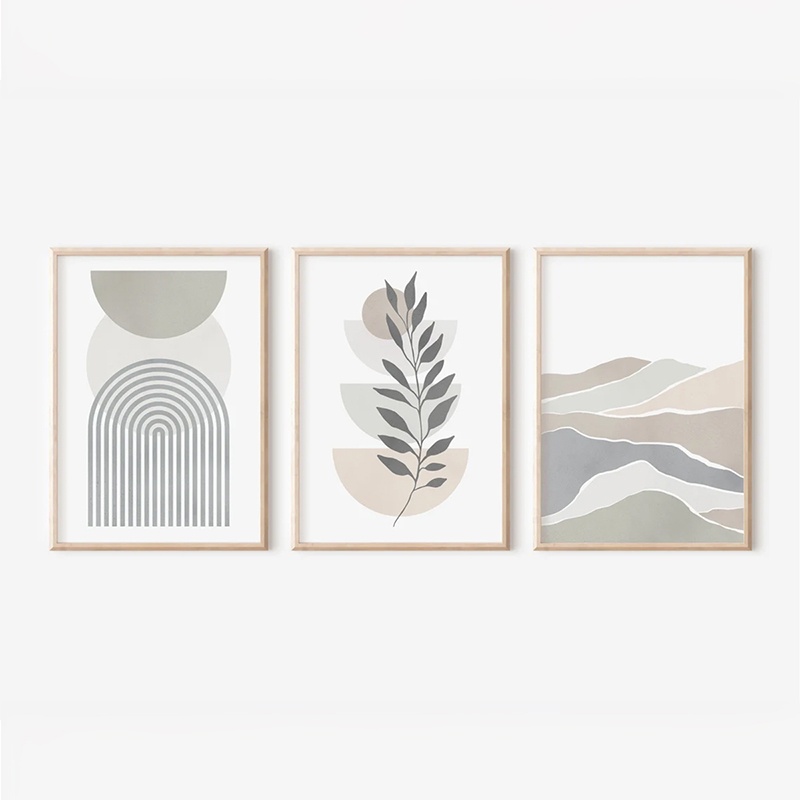 Set 3 tablouri Werda Multicolor 33x1.5x48 cm