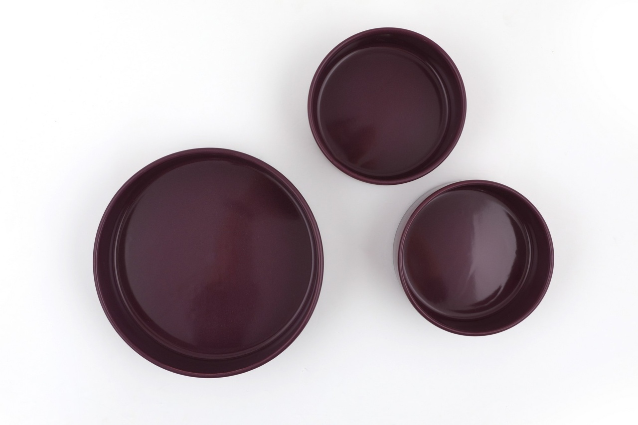 Set boluri ceramice (3 bucati) St038003F Violet 14x14x5.5 cm - 3 | YEO