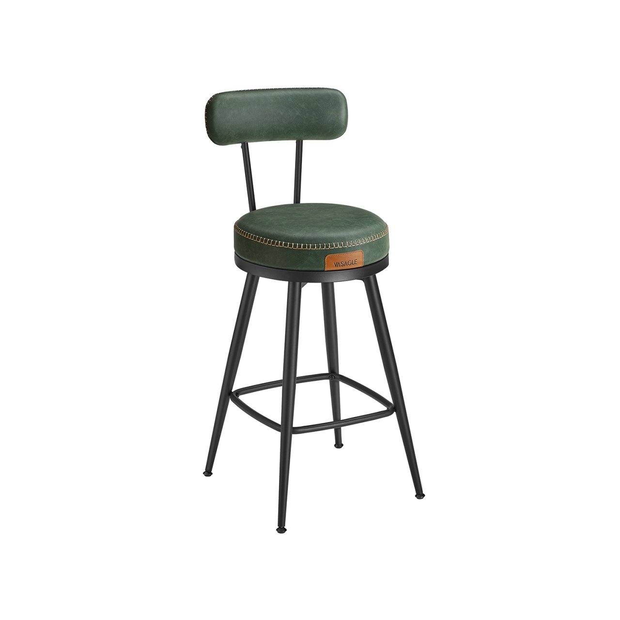 Set de 2 scaune de bar Vasagle Verde 54x54x90.5 cm