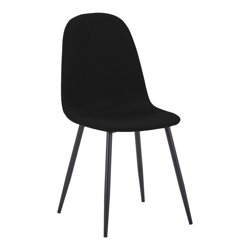 Set masa si scaune dining, 5 buc, Bella Orbital, Pako, Negru 120x120x76 cm - 3
