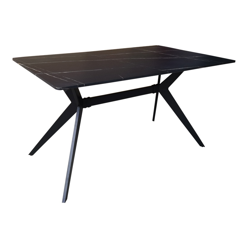 Set masa si scaune dining 5 buc. Renish - Ezali, Alb, 140x80x85 cm - 2