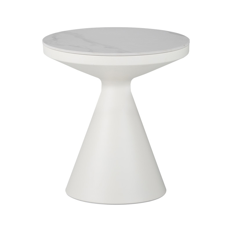 Set masute de cafea 2 buc Coozlin Alb 70x70x40 cm - 1 | YEO