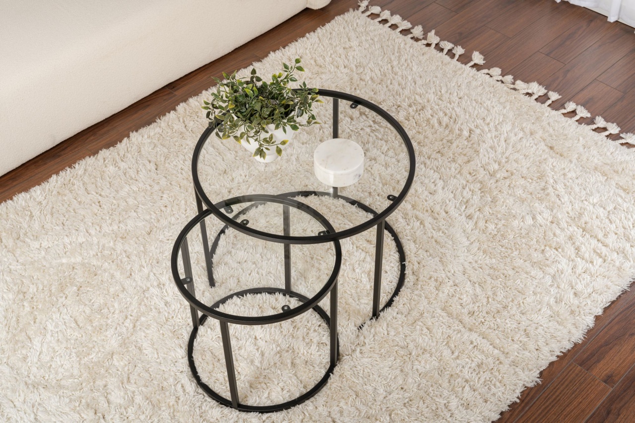 Set masute de cafea Aurum Negru - 3 | YEO