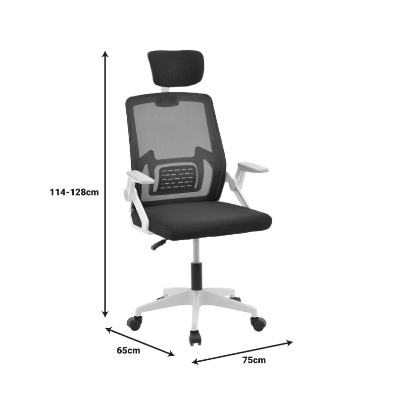 Set mobilier studenti birou si scaun de birou 2 buc Gloryn Pako World Negru 80x37x123 cm