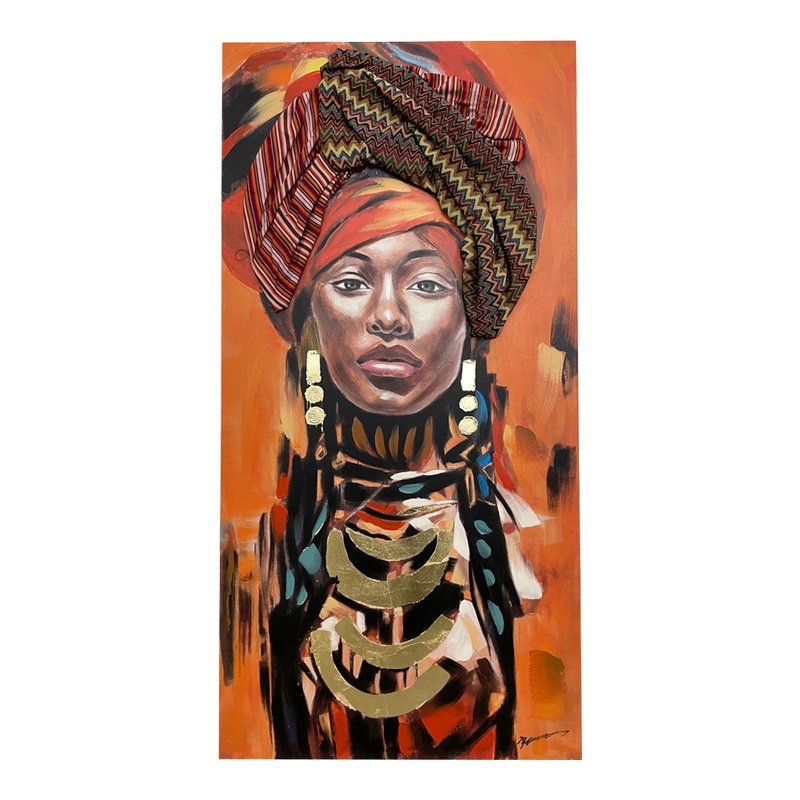 Tablou canvas Afro 70x3x140 cm