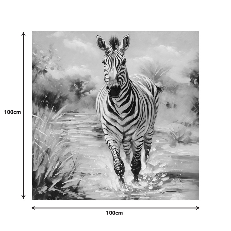 Tablou canvas Zebrero, Pako World, 100x3x100 cm