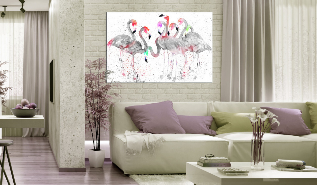 Tablou - Flamingoes Dance 120x80 cm - 1 | YEO