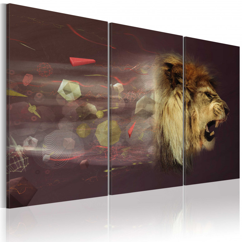 Tablou - lion (abstract) 120x80 cm