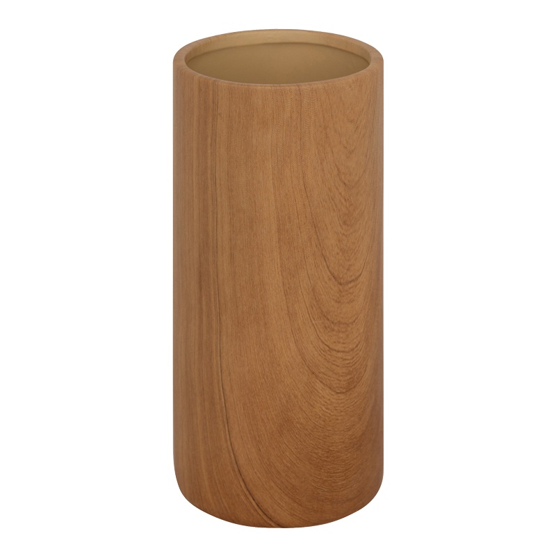 Vaza ceramica Joefer, Pako World, Natural, 9x9x20 cm