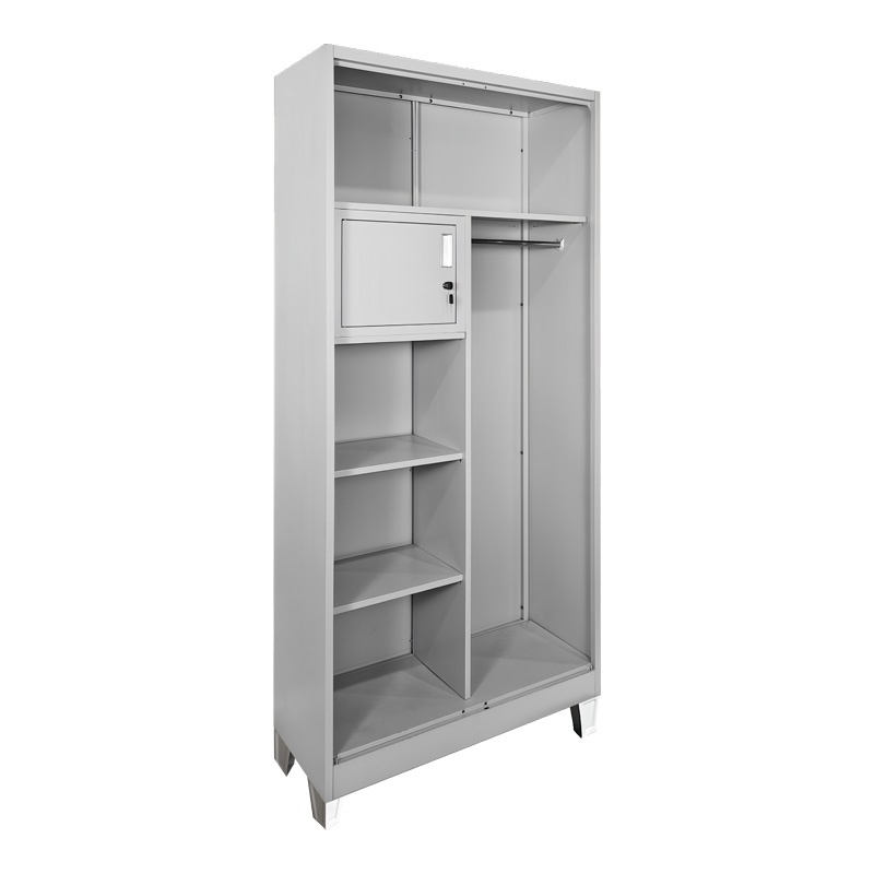 Vestiar metal cu seif Zogi Gri deschis 90x45x190 cm - 1 | YEO