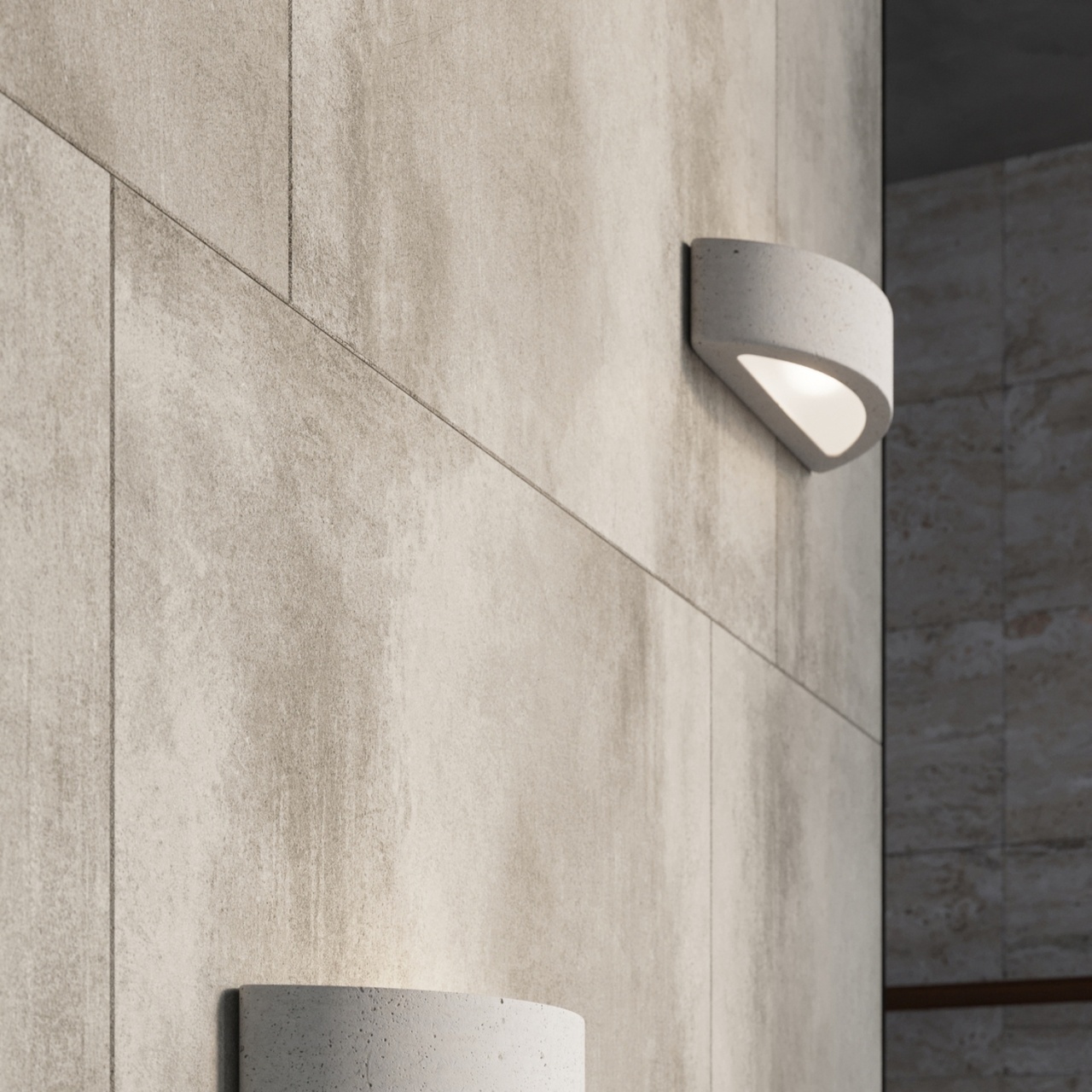 Aplica Atena din beton Gri 40x14.5x10 cm
