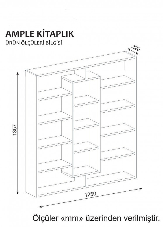 Biblioteca Ample Walnut - 2 | YEO