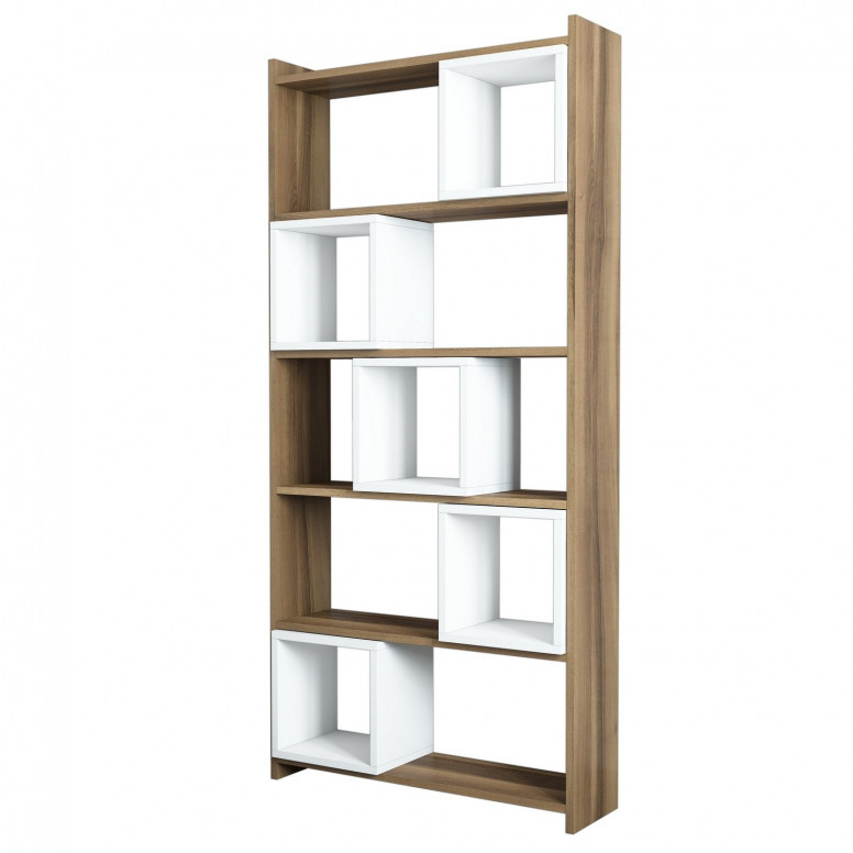 Biblioteca Box Alb-Walnut - 3 | YEO