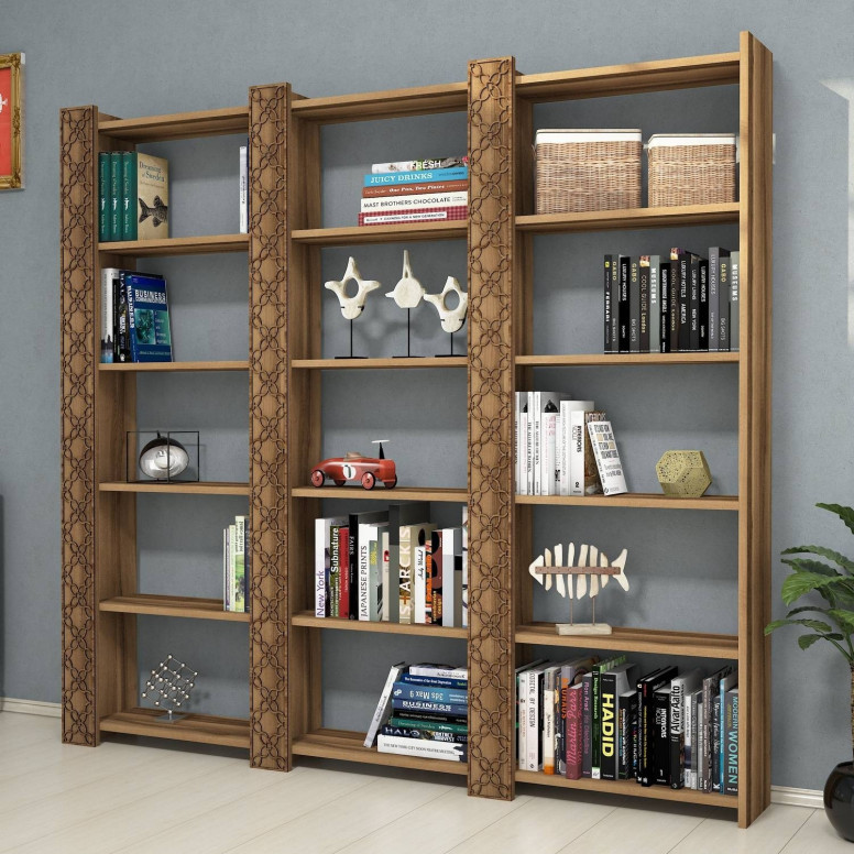 Biblioteca City 3 - Walnut, Walnut