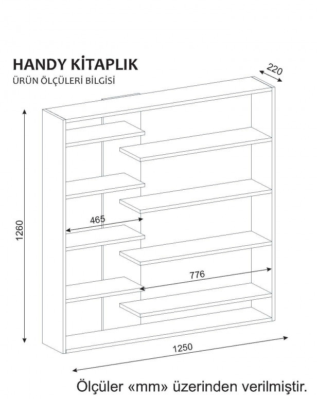 Biblioteca Handy - Alb - 2 | YEO