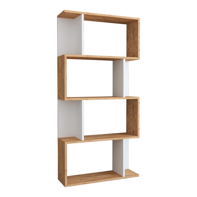 Biblioteca Kadu, Pako World, Sonoma, 72x22x147 cm