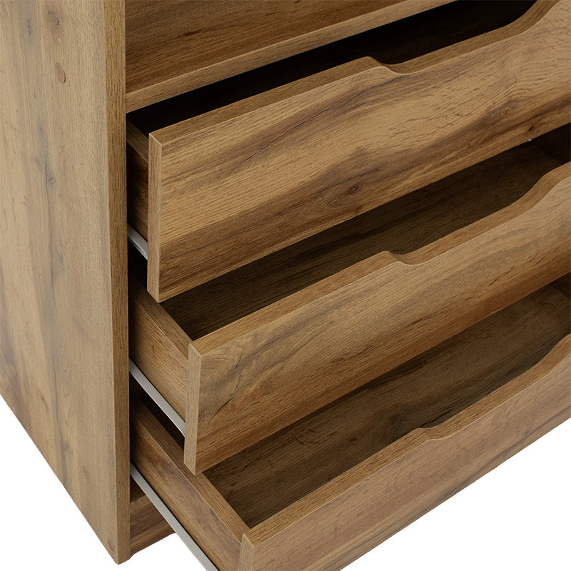 Biblioteca Lucinda sonoma 120x29.8x180.5cm - 4 | YEO